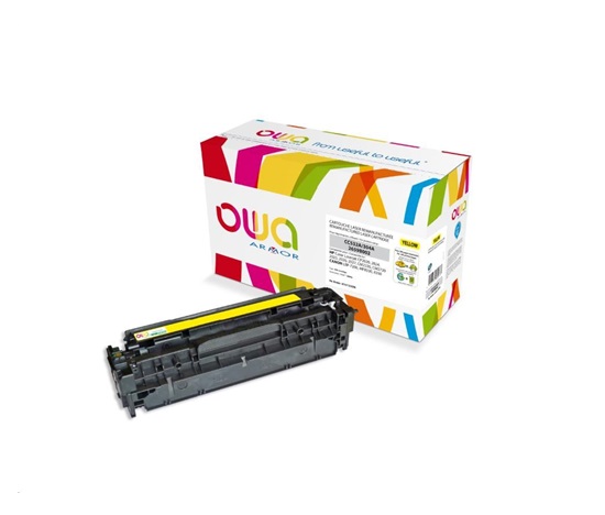 OWA Armor toner pre HP Color Laserjet CP2020, CP2025, CM2320, CM2720, 2800 strán, CC532A, žltá/žltá