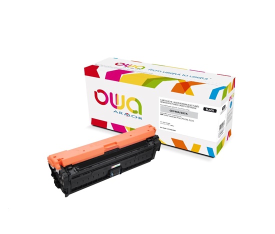 OWA Armor toner pre HP Color Laserjet CP5220, 5225, 7000 strán, CE740A, čierna/čierna
