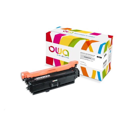 OWA Armor toner pre HP Color Laserjet Ese 500 M551, M575, 5500 strán, CE400A, čierna/čierna
