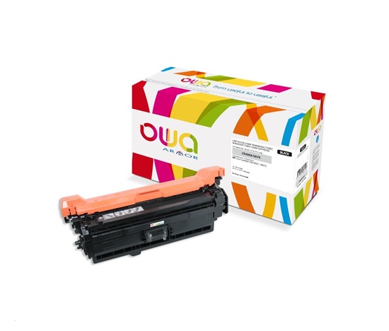 OWA Armor toner pre HP Color Laserjet Ese 500 M551, M575, 11000 strán, CE400X, čierna/čierna