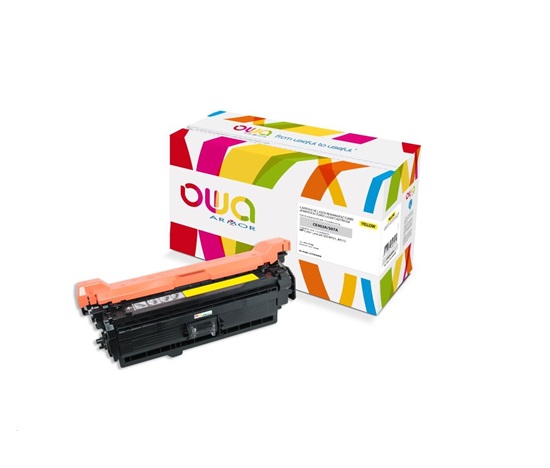 OWA Armor toner pre HP Color Laserjet Ese 500 M551, M575, 6000 strán, CE402A, žltá/žltá