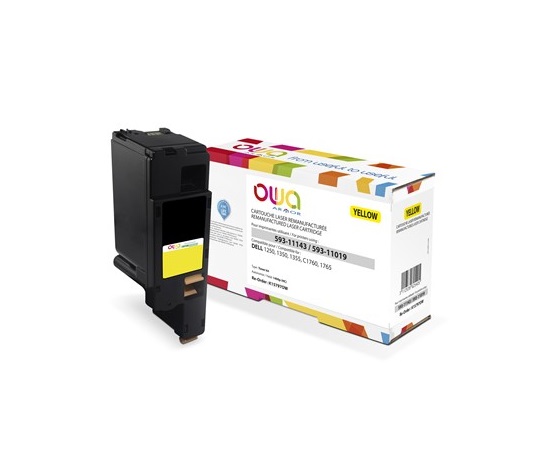 OWA Armor toner pre DELL 1250, 1350, 1355, C1760, C1765, 1400 strán, 593-11143, žltá/žltá