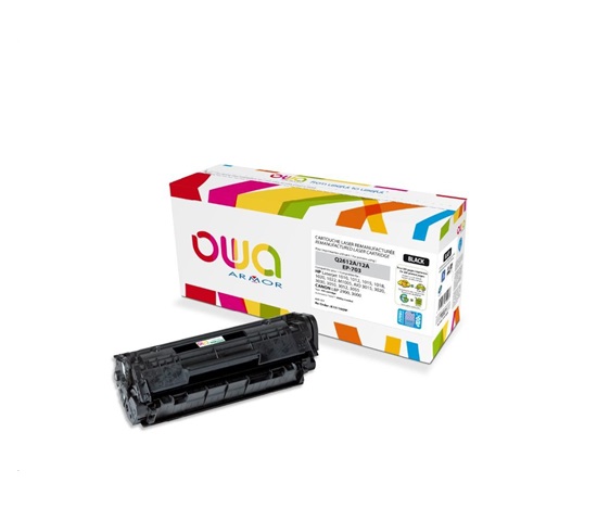 OWA Armor toner pre HP Laserjet 1010, 1012, 1015, 1020, 1022, 4000 strán, Q2612A JUMBO, čierna/čierna