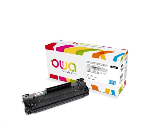 OWA Armor toner pre HP Laserjet P1005, 1006, 1007, 1008, 2500 strán, CB435A JUMBO, čierna/čierna