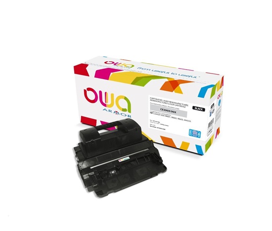 OWA Armor toner pre HP Laserjet 600 M602, M603, M4555 , 32000 strán, CE390X JUMBO, čierna/čierna