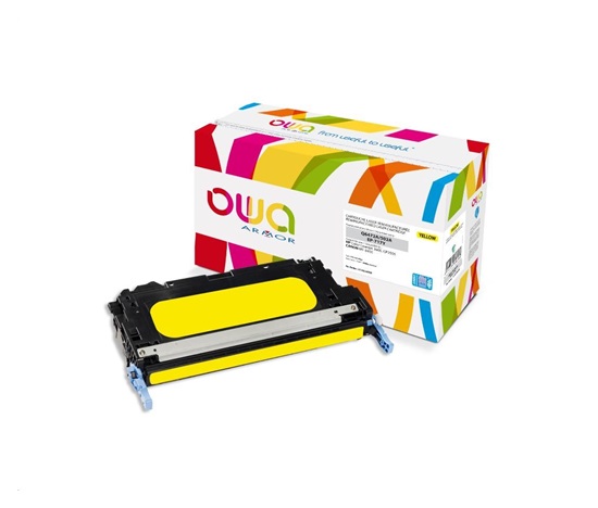 OWA Armor toner pre HP Color Laserjet 3600 CP3505, 8000 strán, Q6472A JUMBO, žltá/žltá