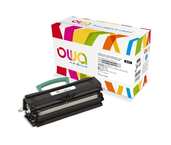 OWA Armor toner pre LEXMARK E230, 331, 232, 330, 331, 332, 238, 240, 340, 342, X340,X342,6000 strán,12A8405, čierna/čierna