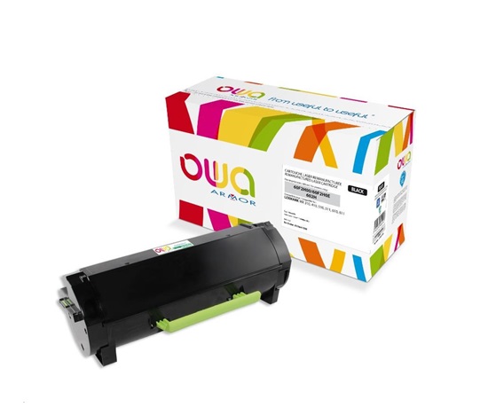 OWA Armor toner pre LEXMARK MX310, 410, 510, 511, 610, 611, 10000 strán, 60F2H00, čierna/čierna