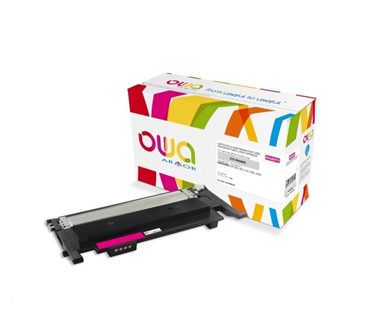 OWA Armor toner pre SAMSUNG CLP 360, 365, CLX 3300, 3305, 1000 strán, CLTM406S, červená/purpurová (CLT-M406S,SU252A)