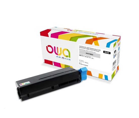 OWA Armor toner pre OKI B431, MB461, MB471, MB491, 7000 strán, 44574802, čierna/čierna