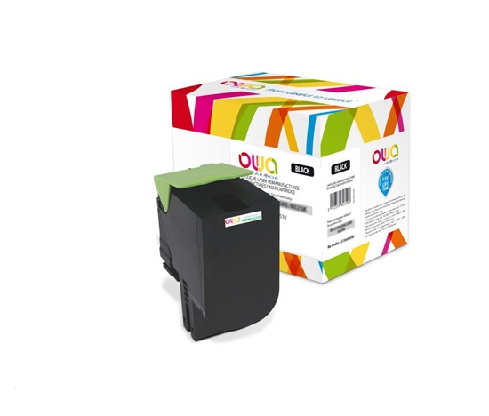 OWA Armor toner pre LEXMARK CX310, 410, 510, 2500 strán, 80C2SK0, čierna/čierna