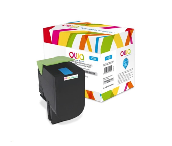 OWA Armor toner pre LEXMARK CX310, 410, 510, 2000 strán, 80C2SC0, modrá/kyanová
