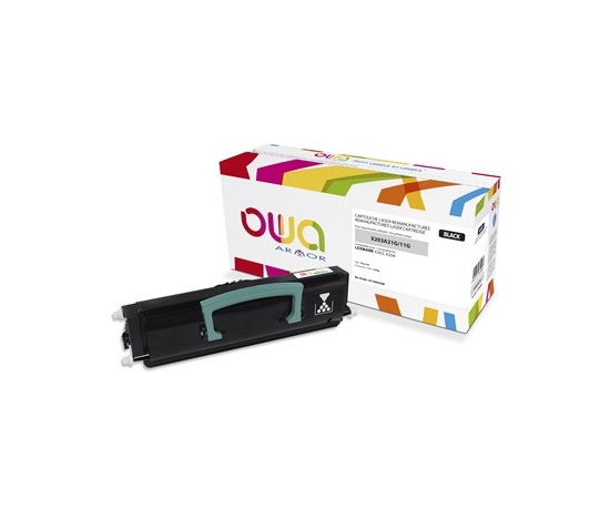 OWA Armor toner pre LEXMARK X203, X204, 2500 strán, X203A11G, čierna/čierna