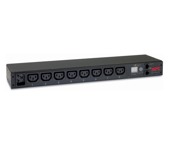 APC Rack PDU, meraná, 1U, 16A, 208/230V, (8)C13, IEC-320 C20 2.5m