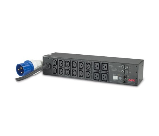 APC Rack PDU, meraná, 2U, 32A, 230V, (12)C13 a (4)C19, IEC-309 32A 2P+E 3.66m