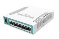 MikroTik Cloud Router Switch CRS106-1C-5S, 400MHz CPU, 128MB RAM,1xGLAN/SFP, 5xSFP slot, vrátane. Licencia L5