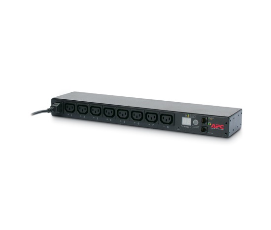 APC Rack PDU, prepínaná, 1U, 12A/208V, 10A/230V, (8)C13, IEC-320 C14 1.98m