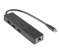 iTec USB-C 3.1 Slim 3-portový HUB + RJ-45