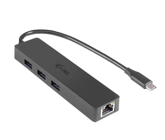 iTec USB-C 3.1 Slim 3-portový HUB + RJ-45