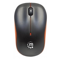 MANHATTAN Myš Success, USB optická, 1000 dpi, čierno-oranžová