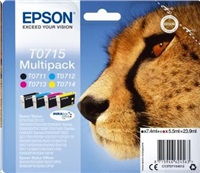 Atrament EPSON Multipack 4-farebný atrament T0715 DURABrite Ultra