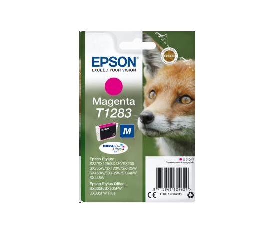 Atramentová tyčinka EPSON Singlepack "Fox" Magenta T1283 DURABrite Ultra Ink (3,5 ml)