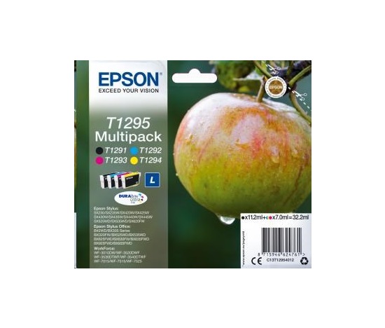 Atrament EPSON Multipack 4-farebný atrament "Apple" T1295 DURABrite Ultra