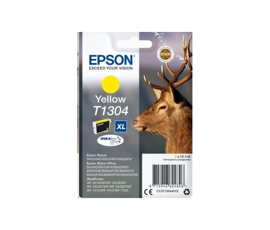 Atramentová tyčinka EPSON Singlepack "Deer" Yellow T1304 DURABrite Ultra Ink (10,1 ml)