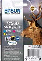 Atrament EPSON Multipack 3-farebný atrament "Deer" T1306 DURABrite Ultra