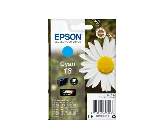 Atramentová tyčinka EPSON Singlepack "Daisy" Cyan 18 Claria Home Ink