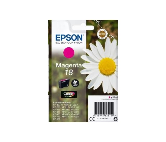Atramentová tyčinka EPSON Singlepack "Daisy" Magenta 18 Claria Home Ink