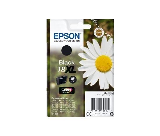 Atrament EPSON čierny Singlepack "Daisy" Black 18XL Claria Home Ink