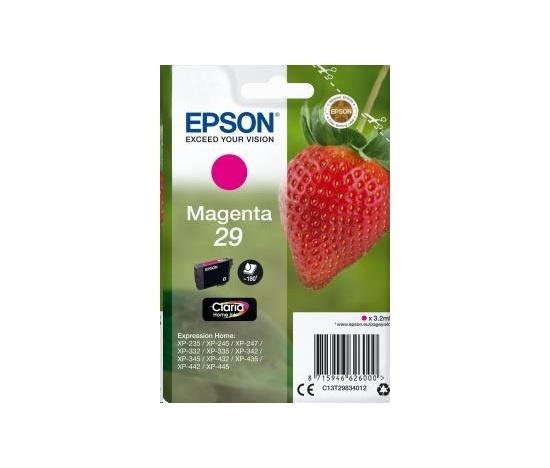 Atramentová tyčinka EPSON Singlepack "Strawberry" Magenta 29 Claria Home Ink