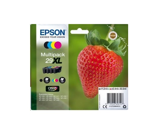 EPSON Multipack 4-farebný atrament "Strawberry" 29XL Claria Home
