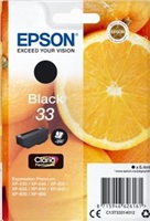 Čierny atrament EPSON v jednom balení "Orange" Black 33 Claria Premium Ink