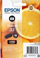 Čierny atrament EPSON v jednom balení "Orange" Photo Black 33 Claria Premium Ink