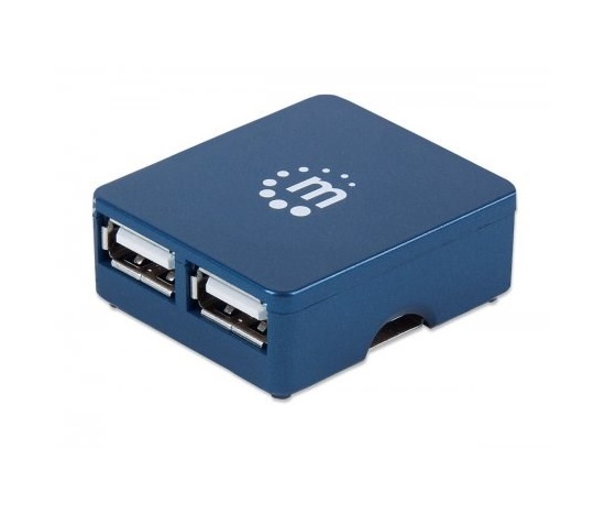 MANHATTAN USB 2.0 Micro Hub, 4 porty, napájanie zbernice