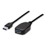 MANHATTAN USB kábel 3.0 A-A predĺženie 5 m (čierne)