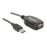 MANHATTAN USB kábel 2.0 A-A, Aktívne predĺženie 5 m, Daisy-Chainable, Blister