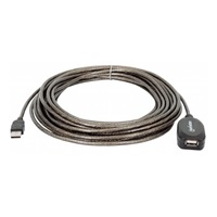 MANHATTAN USB kábel 2.0 A-A, Aktívne predĺženie 5 m, Daisy-Chainable, Blister