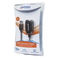MANHATTAN USB kábel 2.0 A-A, Aktívne predĺženie 5 m, Daisy-Chainable, Blister