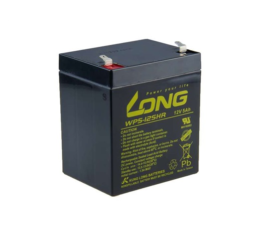 Long 12V 5Ah olovený akumulátor HighRate F1