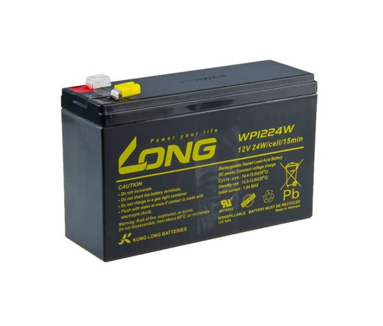 Long 12V 6Ah olovený akumulátor HighRate F2