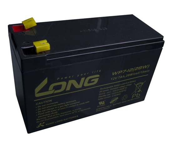 Long 12V 7Ah olovený akumulátor F1