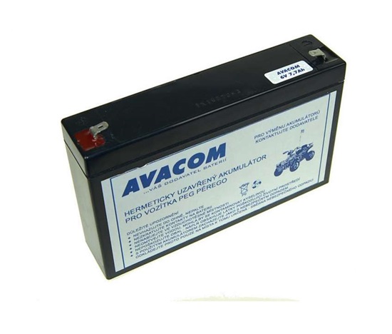 AVACOM Náhradné batérie (olovený akumulátor) 6V 7Ah do vozidlá Peg Perego F1