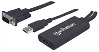 Prevodník MANHATTAN VGA na USB a HDMI
