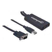 Prevodník MANHATTAN VGA na USB a HDMI