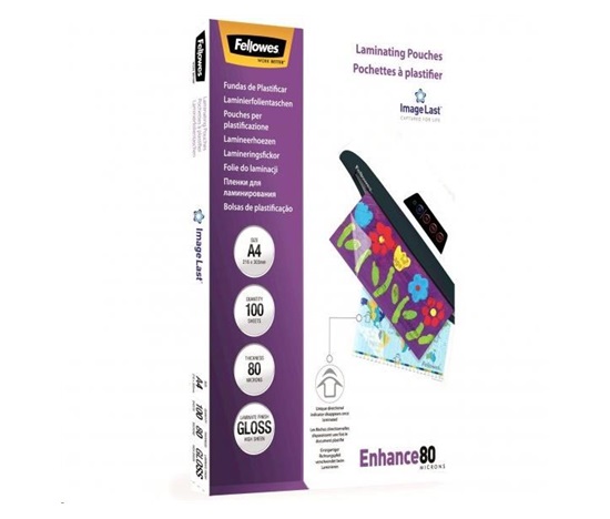 Fellowes A4 80 mic ImageLast laminovacia fólia, balenie 100 ks
