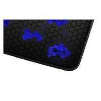 Herná podložka pod myš C-TECH ANTHEA CYBER BLUE, 320x270x4mm, obšité okraje
