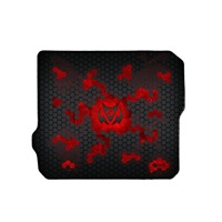 C-TECH herná podložka pod myš ANTHEA CYBER RED, 320x270x4mm, obšité okraje